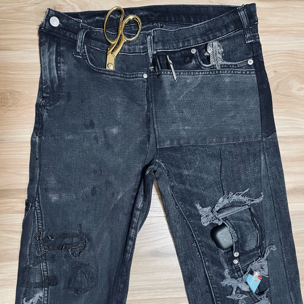 CALM DOWN Clothing Yohji Yamamoto inspired denim